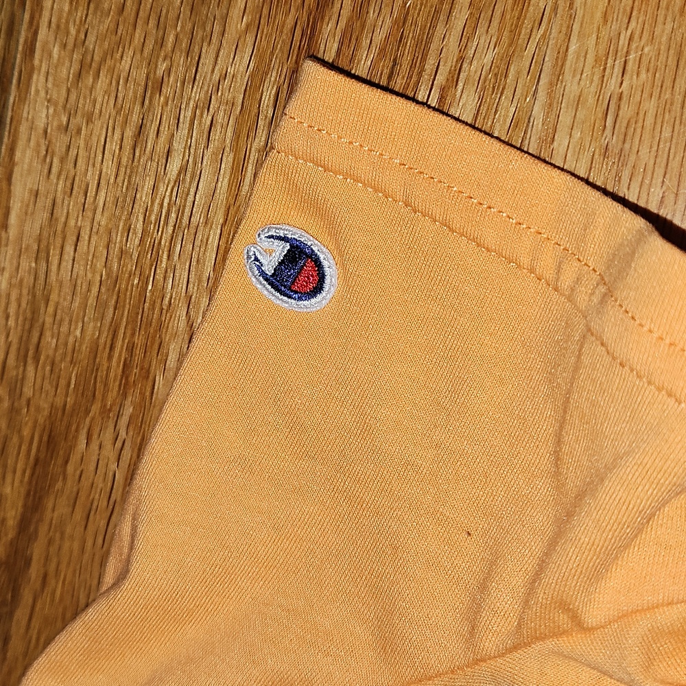 Champion Orange Short Sleeve Tee with Graphic Design - Picture 2 of 4